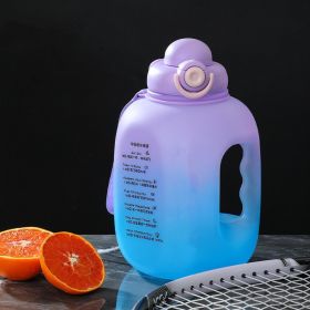 Outdoor Sports And Fitness Portable Plastic Cups For Male And Female Students (Option: Purple-2500ML)