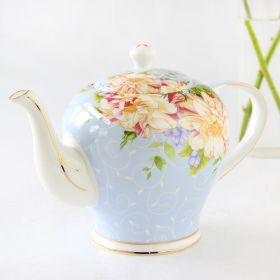 European Tea Set Afternoon Porcelain Teapot English (Option: Blue enchantress teapot)