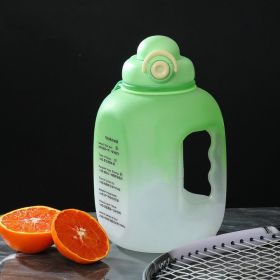 Outdoor Sports And Fitness Portable Plastic Cups For Male And Female Students (Option: Green-2500ML)