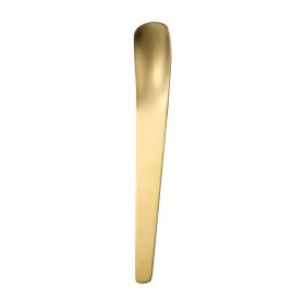 Coffee Dessert Golden Small Flat Spoon Stainless Steel Coffee Scoop Mixer Stirring Icecream Stirring Bar Spoon Kitchen Tableware Stainless Steel Ice C (Option: Gold-1Pcs)