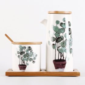 Restaurant Household Ceramic Seasoning Jar Set (Option: set1)