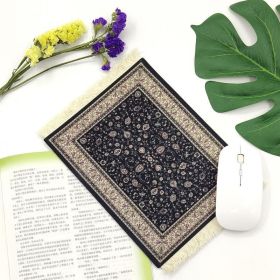 Heat Insulation Tassel French Small Placemat (Option: Dark brown)