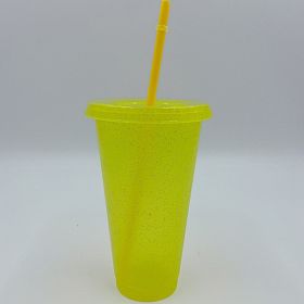 Multi Specification Design Comfortable Straw Cup (Option: Yellow-S)