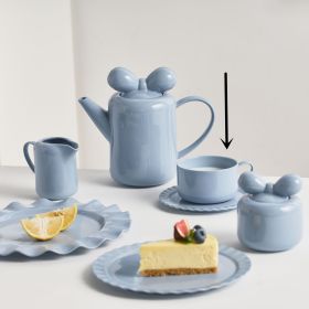 Nordic Ins Color Porcelain Coffee Cup Set (Option: Blue-Coffee cup and saucer)