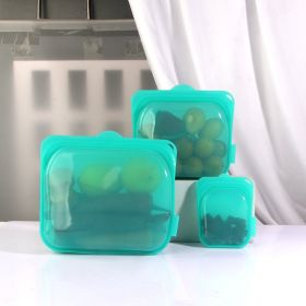 Environmental Protection Silicone Fresh-keeping Bag (Option: Green-Set)