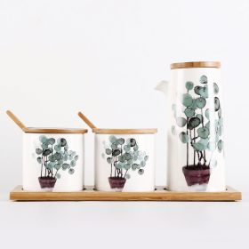 Restaurant Household Ceramic Seasoning Jar Set (Option: set3)